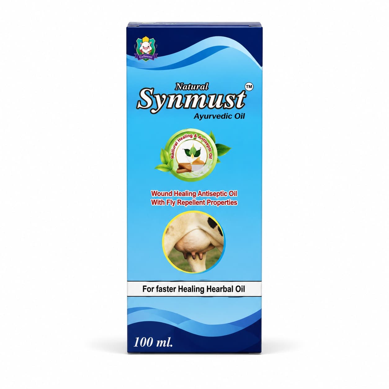 Natural Synmust Ayurvedic Oil — veterinary medicine by Shyne Pharmaceutical for livestock health